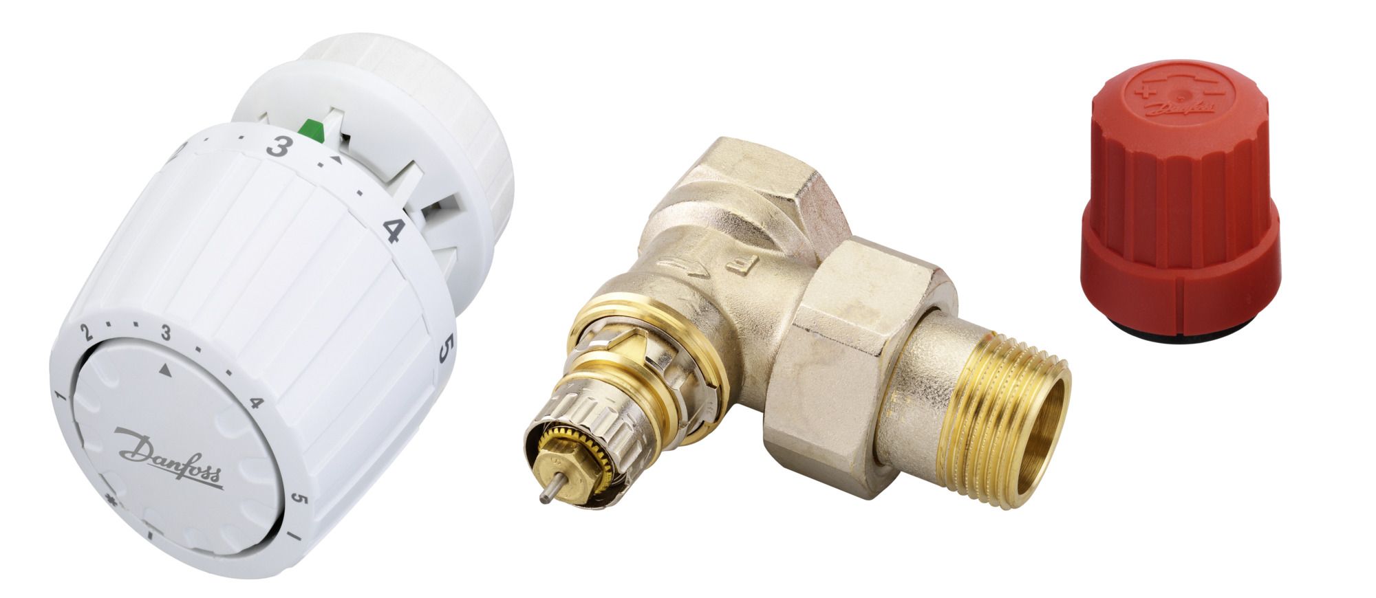 Danfoss Комплект RTR-N/RTR 7090 для двухтрубной системы отопления RTR-N 20 прям. и RTR7090 комплект 013G2176  - Вид №2