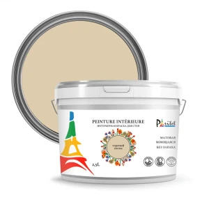 Краска для стен и потолков Paritet матовая цвет горячий песок 2.5 л