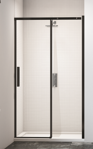 DWASCAPWHT MERLYN Черная раздвижная дверь в нишу Merlyn  - Вид №1