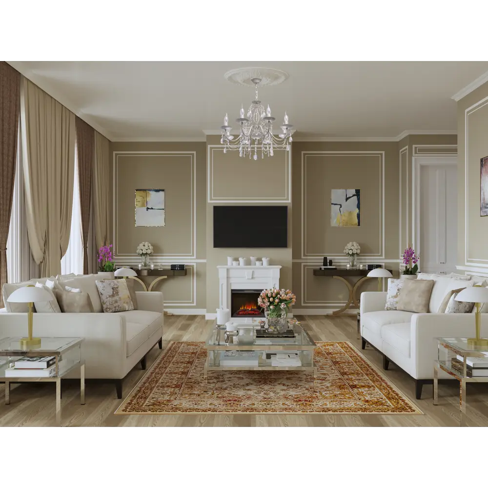 Розетка потолочная полиуретан Decomaster DR 309 d белая диаметр 50 см STLM-2118810 - Вид №3