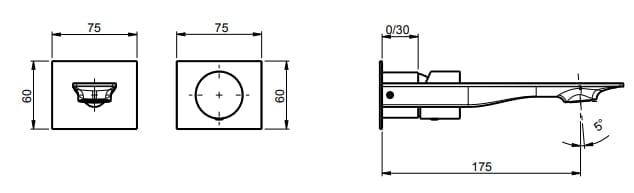 Однорычажный смеситель для раковины с 2 отверстиями без слива Rubinetterie Frattini Narciso S ARCH-00063765 - Вид №8