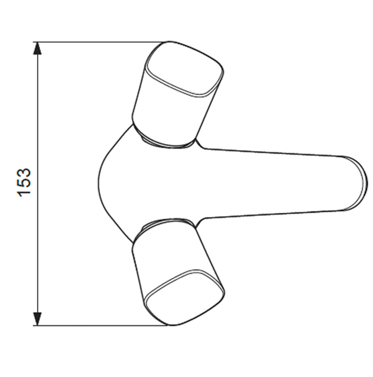 BA243AA Смеситель для умывальника VIDIMA QUADRO - Вид №2