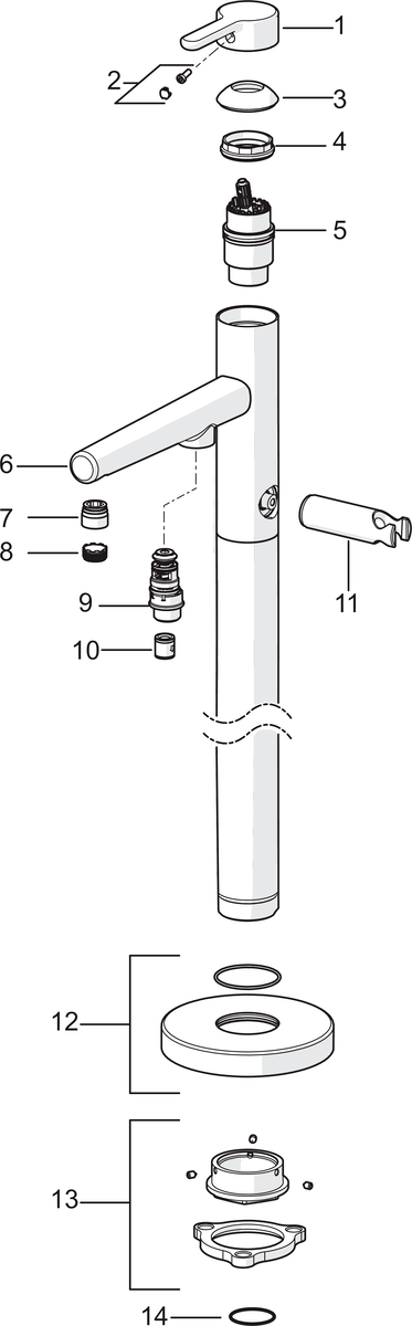 Oras 3050 Напольный смеситель для ванны 3050 Inspera Хром  - Вид №4