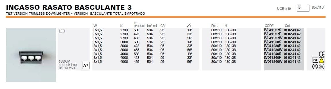 Многоступенчатый светодиодный прожектор Lucifero's рычаг ARCH-00066024 - Вид №9