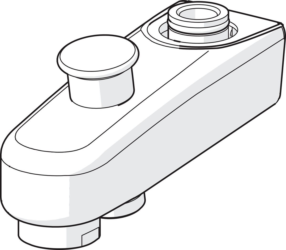 Oras 221210 Излив с переключателем 221210  Хром  - Вид №2