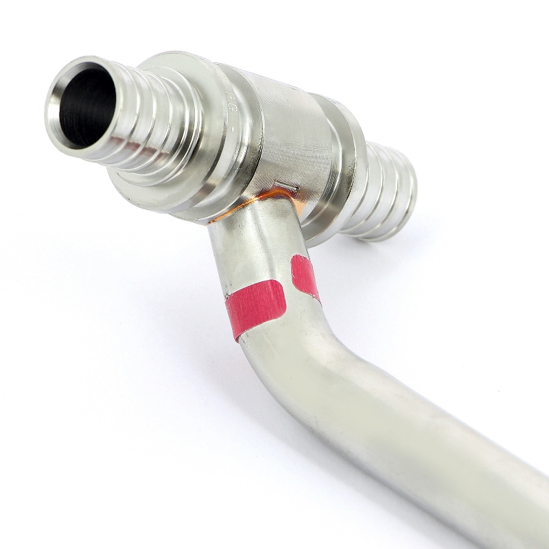 Тройник Rehau с трубкой 20х250 для подкл радиатора нерж надвиж 266302 - Вид №2