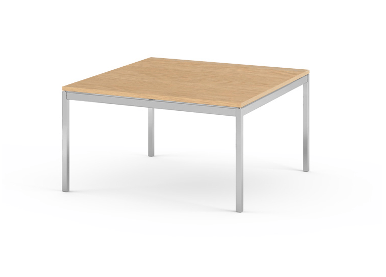 Квадратный стол из стали и дерева Knoll Флоренс Нолл ARCH-00038856