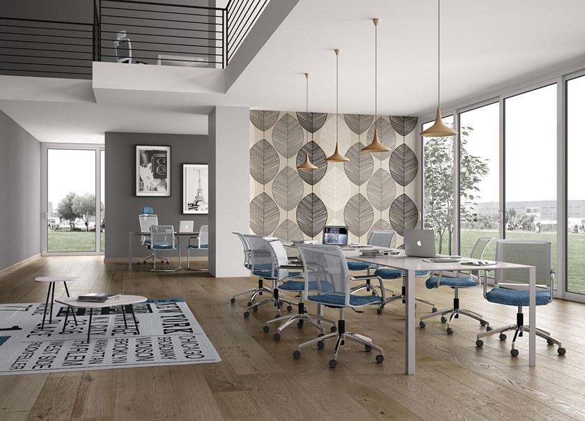 Leyform Поворотный офисный стул из ткани с подлокотниками Cometa sun-id-1486304 - Вид №12