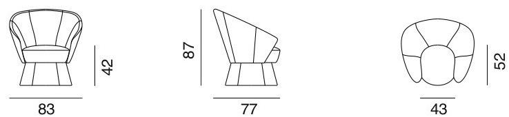 de Sede Вращающееся бархатное кресло с подлокотниками Ds-163 sun-id-1377480 - Вид №3