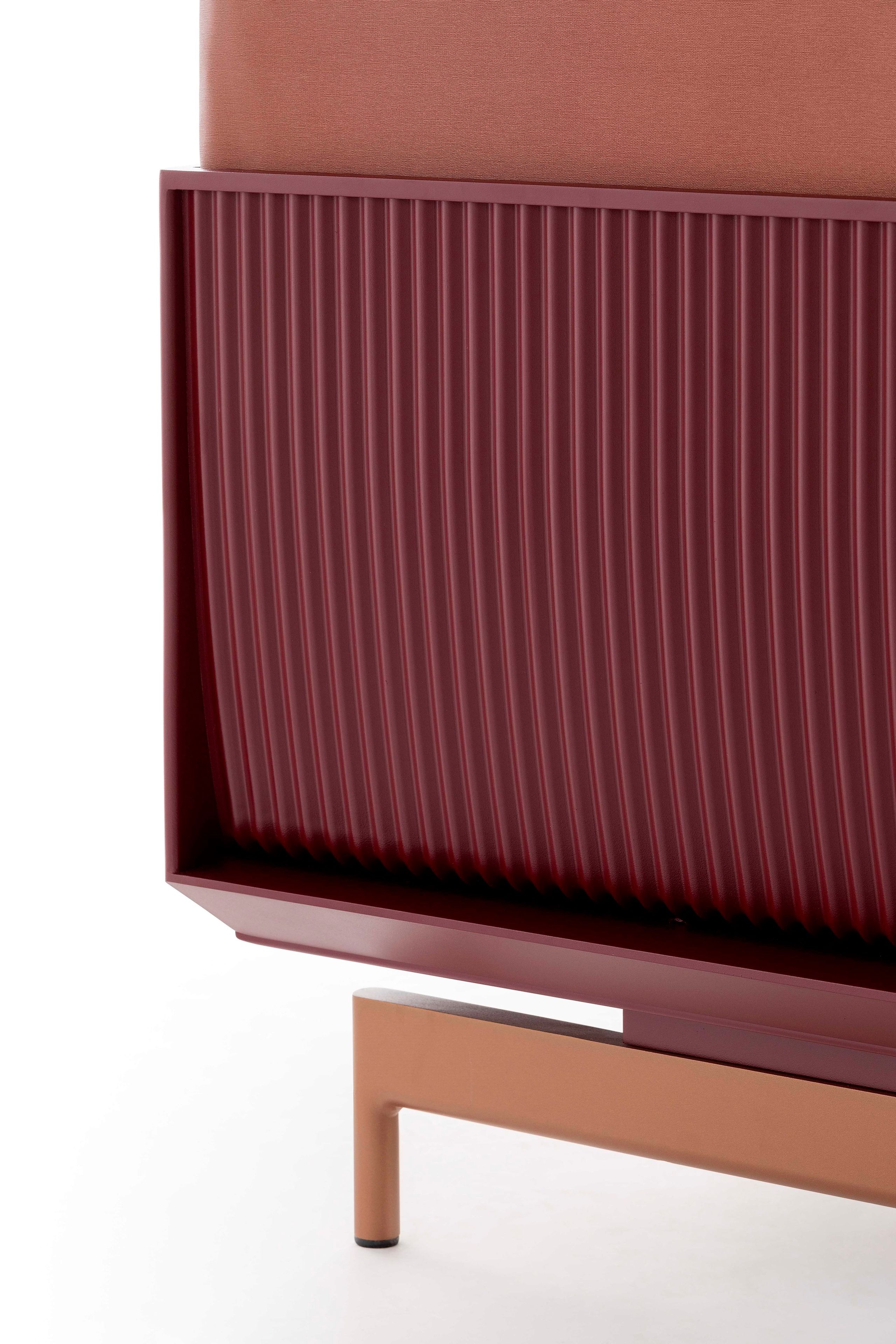 Термокрытая ткань и алюминиевый садовый диван GANDIABLASCO волны ARCH-00002122 - Вид №4