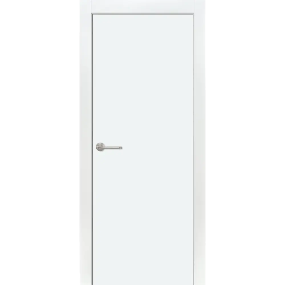 Комплект двери глухая 90x200 см финиш-бумага цвет белый с добором 100 мм ПРИНЦИП STLM-2106812