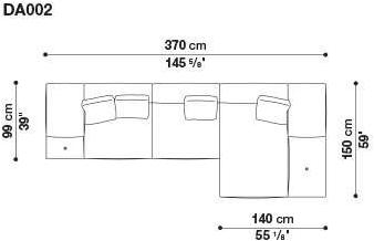B&B Italia 3-х местный тканевый диван с шезлонгом Dock sun-id-1355318 - Вид №40