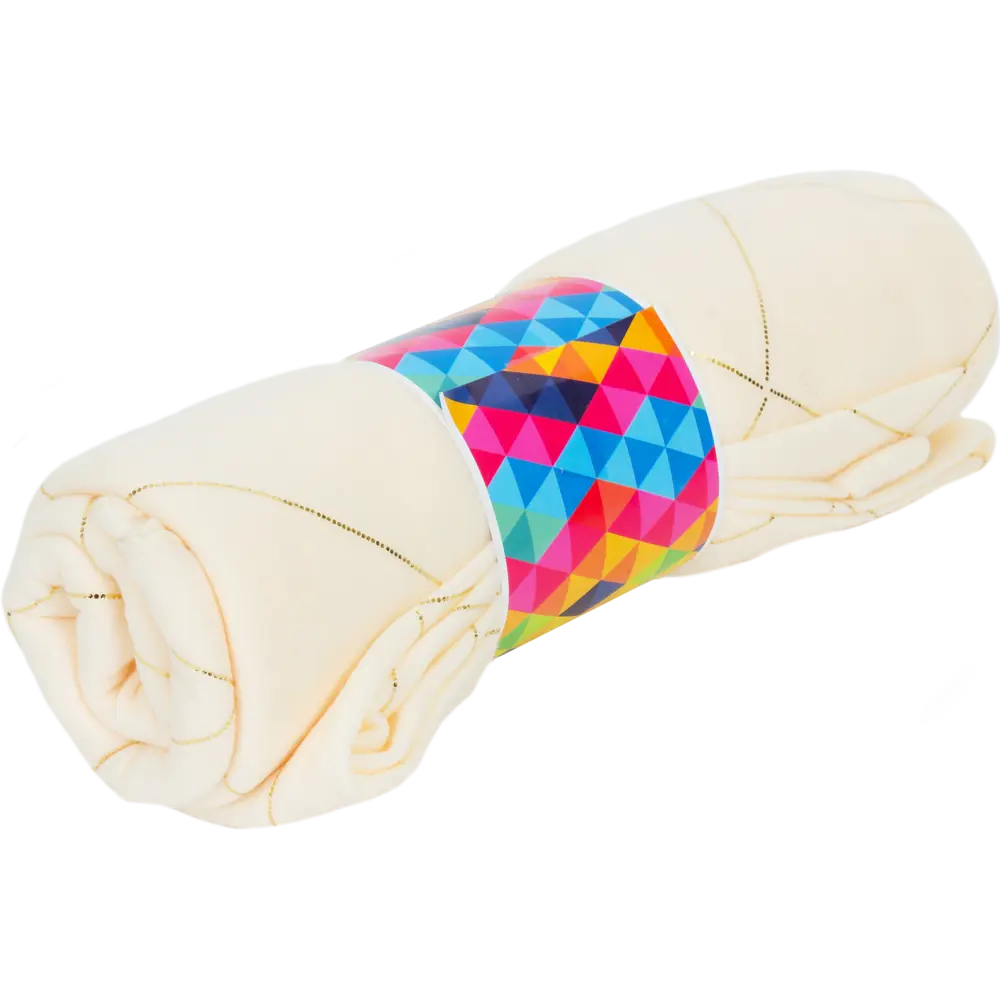 Плед «Узор», 130х170 см, флис, цвет экрю BELEZZA STLM-2174032 - Вид №2