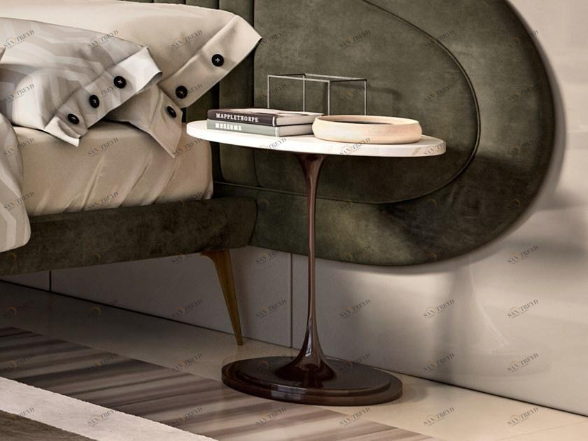 Barnini Oseo Овальный мраморный журнальный столик Richmond upon thames Art. rc05