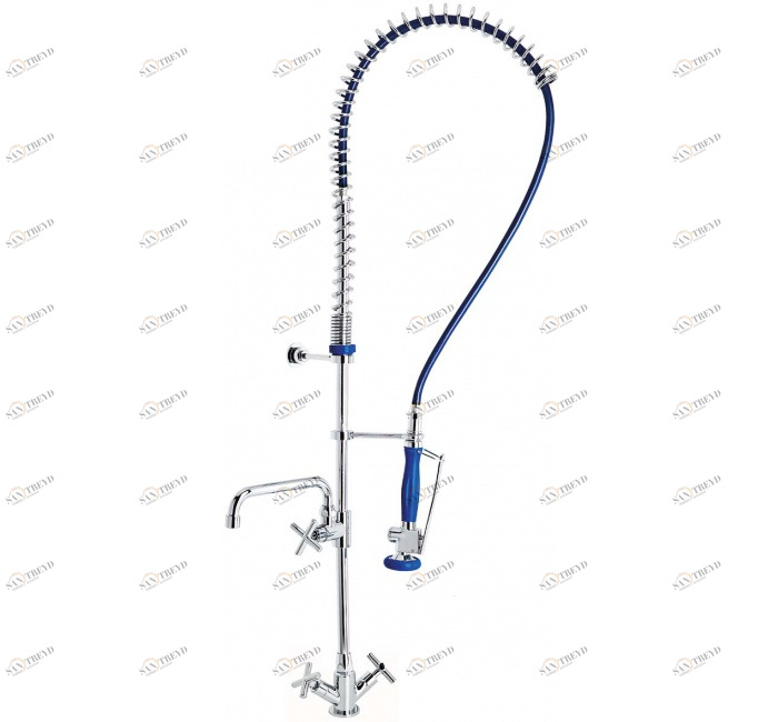 GENEBRE 1738 04 HIGH PRE-RINSE COLUMN W/SINK MIXER AND SPOUT 