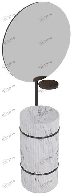 Подвесная раковина настенная овальная L'ANTIC COLONIAL Column белая sun-id-1408649