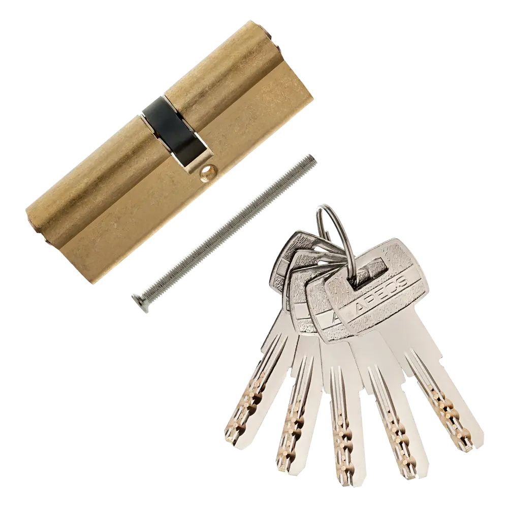 Цилиндр Apecs SM-90(40/50)-G, 40x50 мм, ключ/ключ, цвет золото ЦИЛИНДР APECS SM-90(40/50)-G КЛЮЧ-КЛЮЧ STLM-2068801 - Вид №1