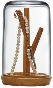 NUDE Шкатулка из хрусталя и дуба Blossom