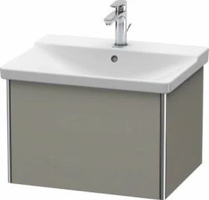 XS408009292 Тумбочка подвесная XSquare #XS4080 610 x 473 мм Каменно-серый шелковисто-матовый лак