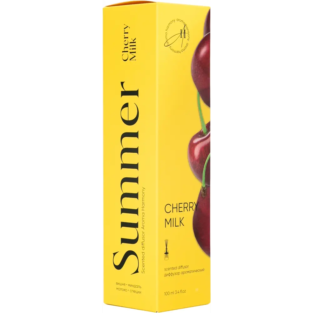 AROMA HARMONY Диффузор Summer Cherry Milk с нотами вишни и миндаля 89359598 STLM-1578401 - Вид №1