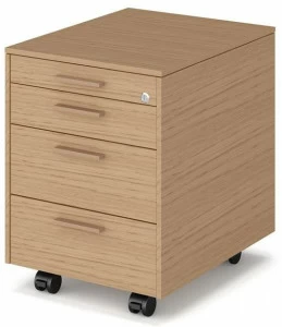 Bralco Офисный комод из дерева с колесами и замком Executive