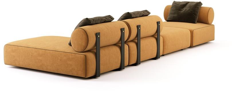 Domkapa Модульный тканевый диван с шезлонгом sun-id-1455511 - Вид №3