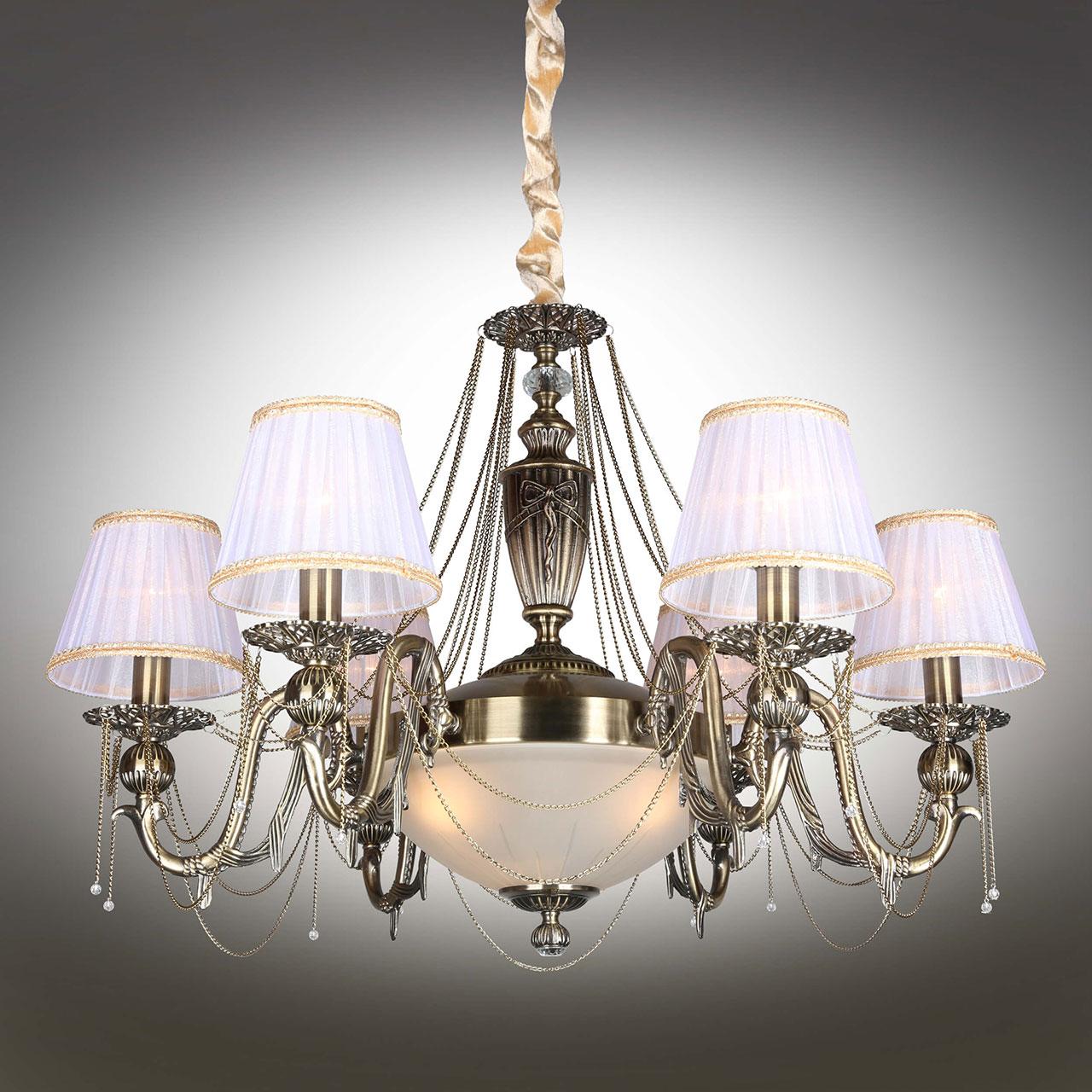 Подвесная люстра Omnilux Crastu OML-75003-09 OMNILUX ДИЗАЙНЕРСКИЕ, CRASTU 187193 Белый  - Вид №3
