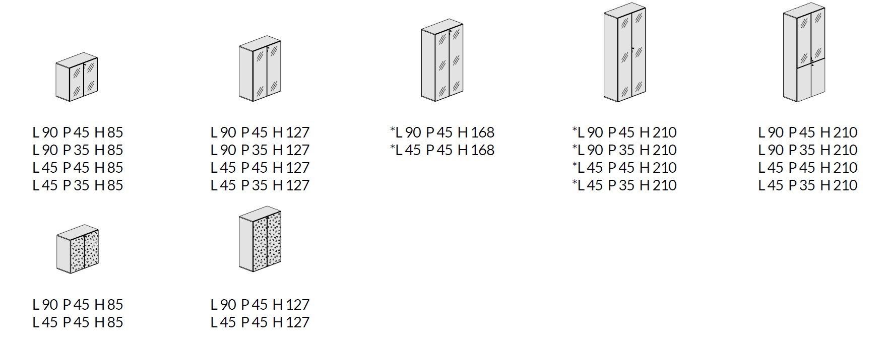 Офисный шкаф из лакированного стекла и дерева About Office Hype ARCH-00022466 - Вид №6