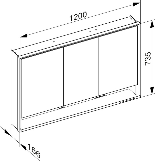 14305171303 Зеркальный шкаф KEUCO Royal Lumos - Вид №3