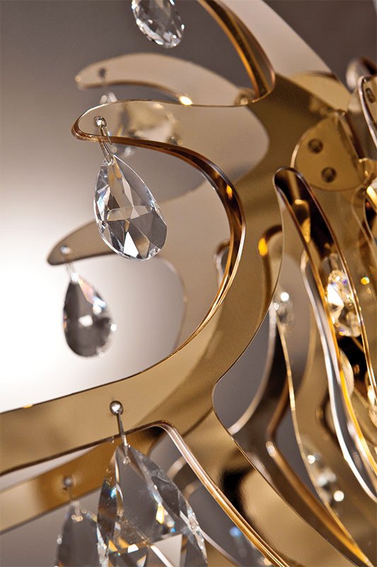 Подвесной светильник Lillibet Gold от Slamp LIL14SOS0000O SLAMP ДИЗАЙНЕРСКИЕ 243567 Золотой  - Вид №2