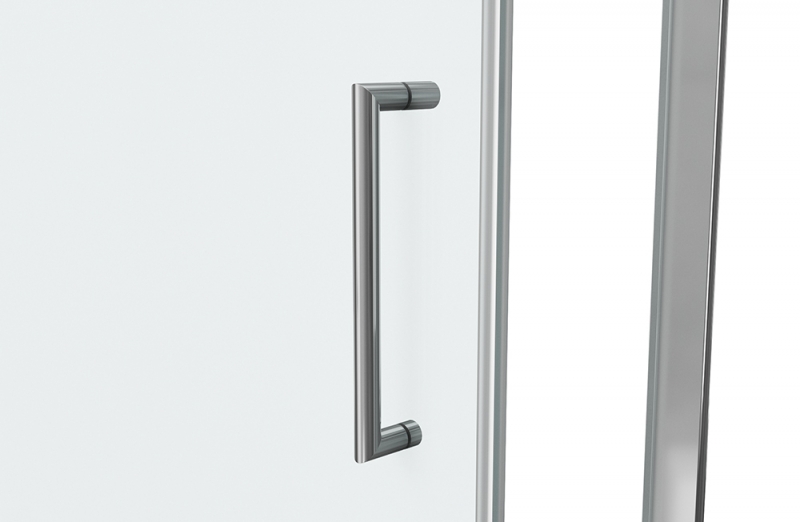 Душевая дверь в нишу, одна распашная дверь LINE BD100.4112A bravat - Вид №4