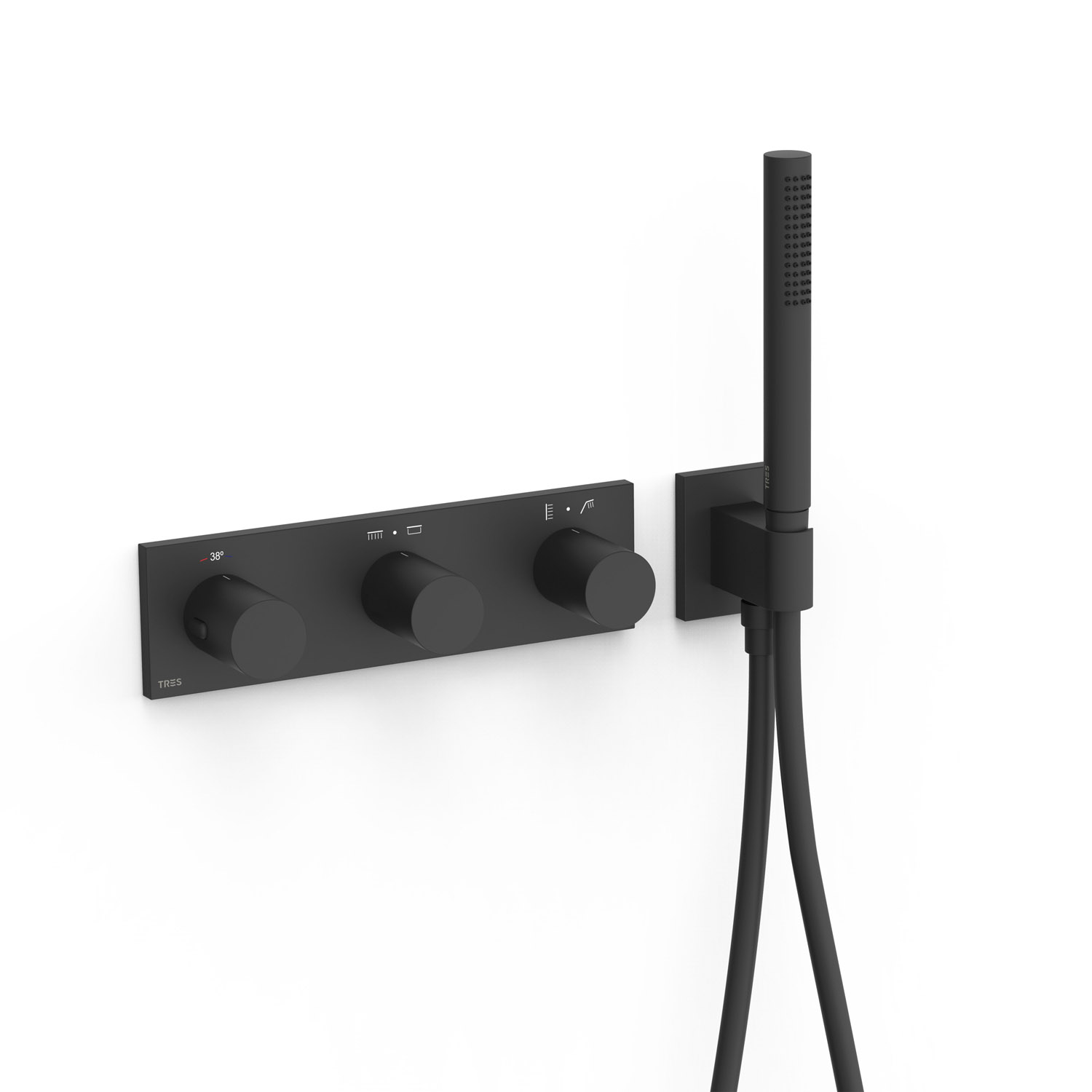 B-SYSTEM 4-ходовой встраиваемый термостатический смеситель B-system-30735401 нм TRES Thermostatic 30735401NM