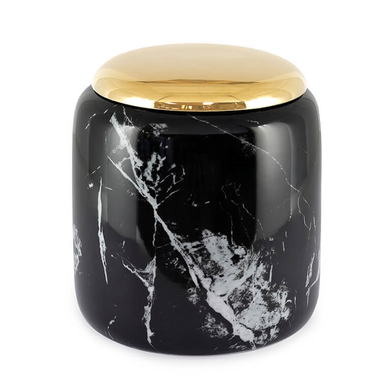 200811-93 ABHIKA КОРОБКА ПЕЧЕНЬЯ AGATA SM BLACK/GOLD 