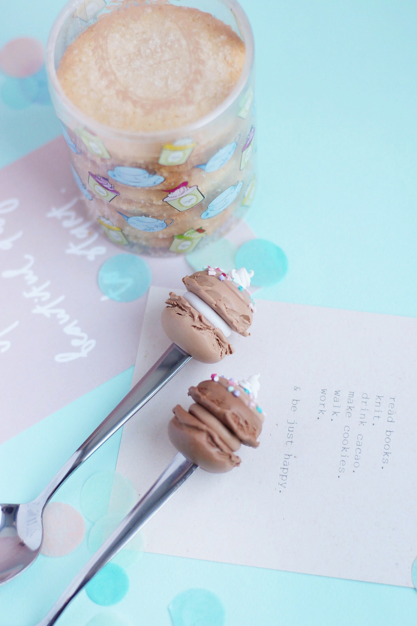 Чайная ложка Macaroon темный шоколад с кремом JULS SMALL BAKERY  335348 Коричневый Santreyd  - Вид №2