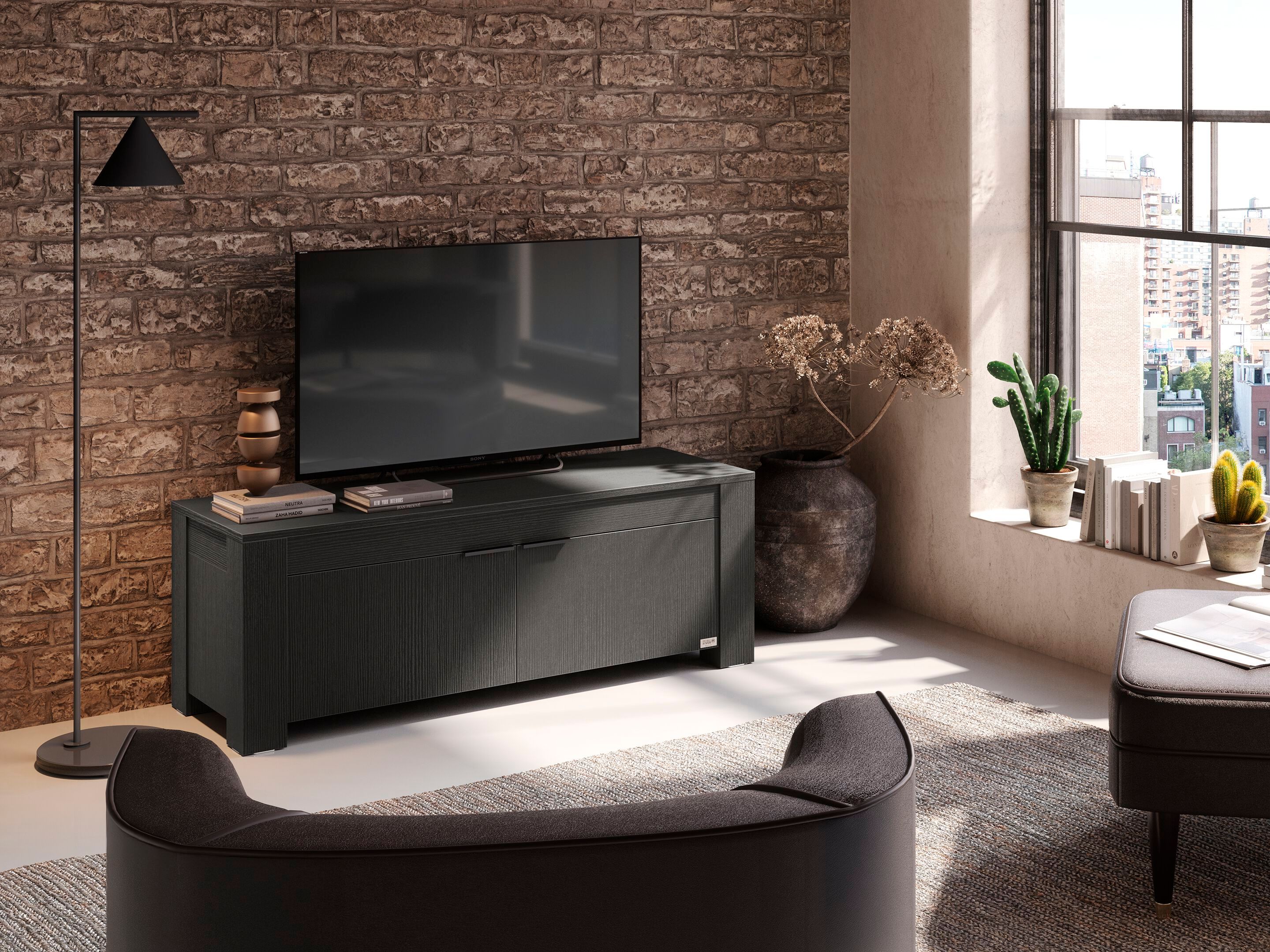 ТВ шкаф / шкаф из черного ясеня Mobili Fiver Rachele ARCH-00044671 - Вид №5