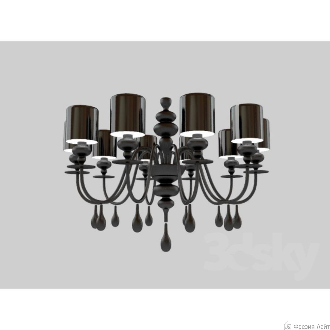 Masiero Eva S8 BK-S SHINY BLACK люстра подвесная 108085