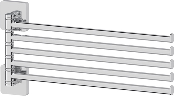 AVA 019 Держатель полотенец поворотный пятерной 37 cm ELLUX Avantgarde