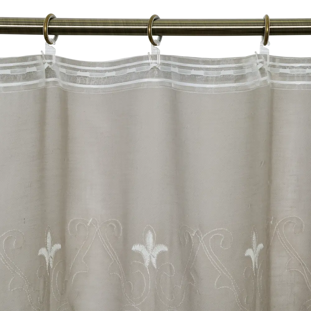 Тюль на ленте «Лилия» 200x280 см цвет серый GARDEN STLM-2122353 - Вид №4