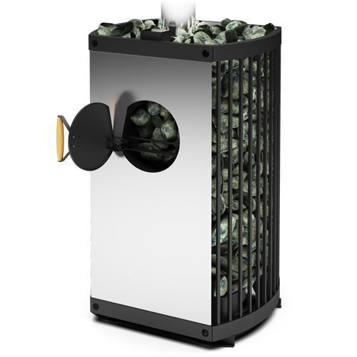 Печь для бани Теплодар Домна 30ЛРК Панорама с закрытой каменкой 269 - Вид №1