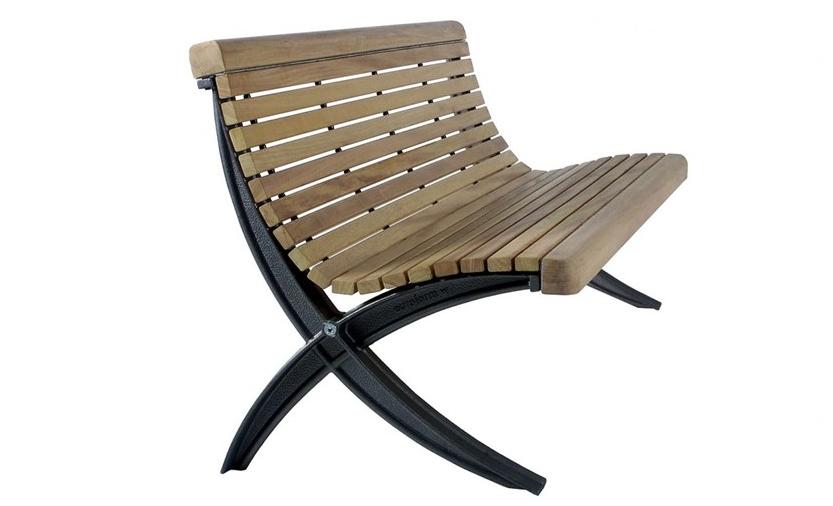 Euroform W Деревянная скамейка со спинкой  50  - Вид №1