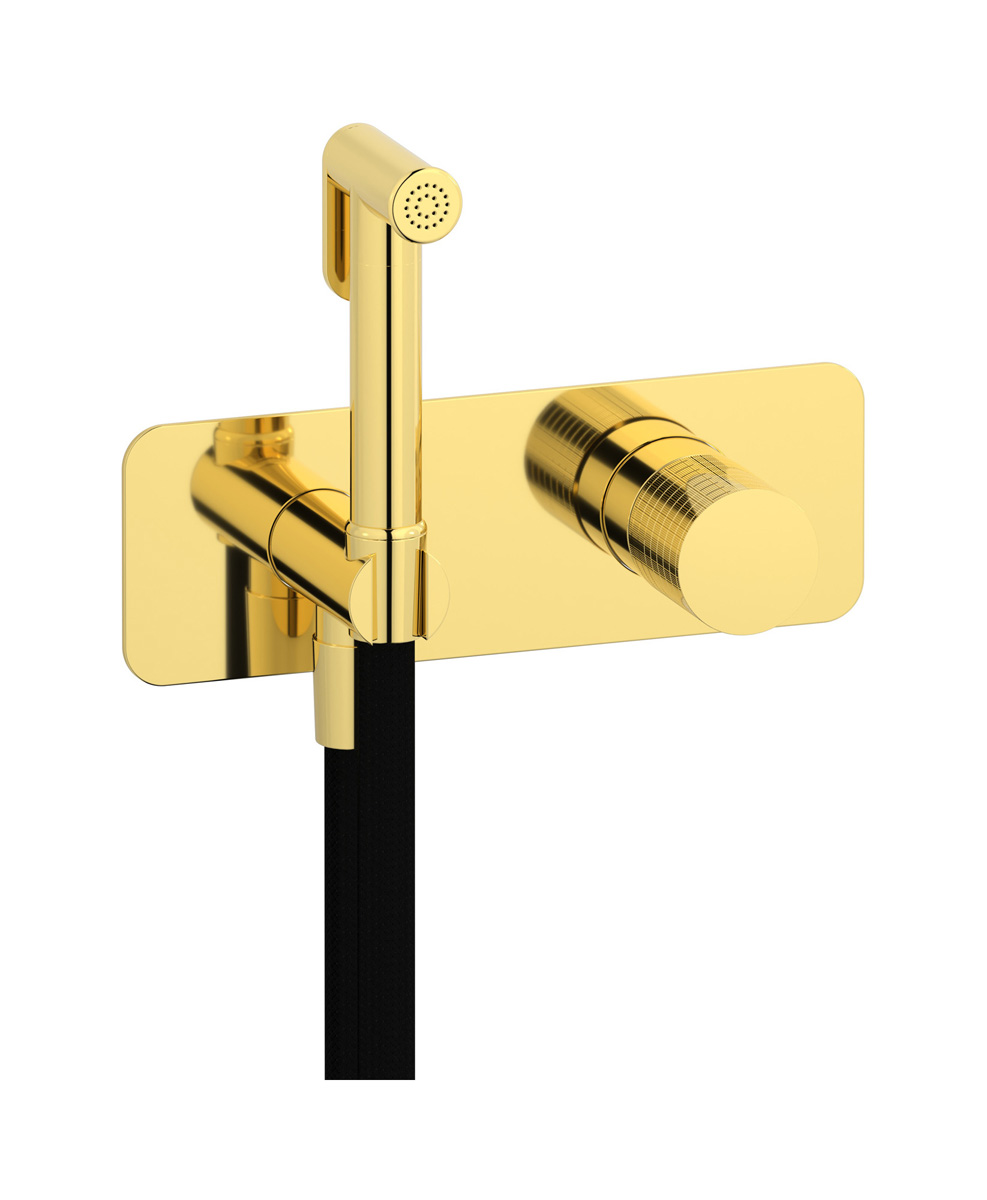 Внешние части гигенического душа со смесителем. WE ARE IB ga706oo Gold Gatsby