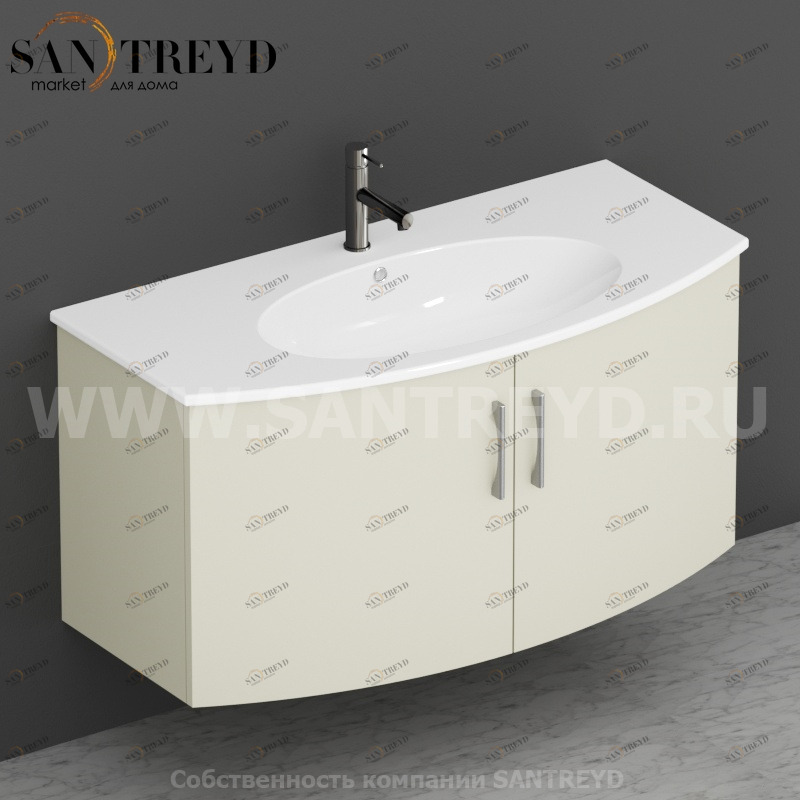 MDMA10Y017 Тумба с двумя створками 98 см бежевая Globo 4ALL Италия Ceramica Globo