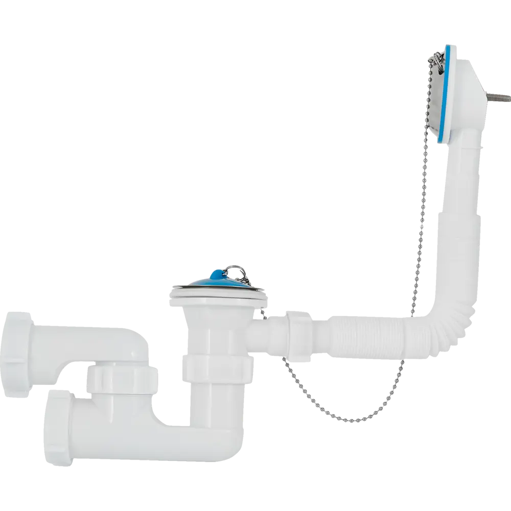 Сифон для ванны АНИ Пласт с системой слива-перелива 84660199 STLM-0053548 - Вид №1