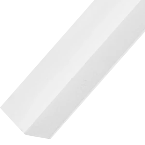Уголок ПВХ 10x10x1x2000 мм, цвет белый