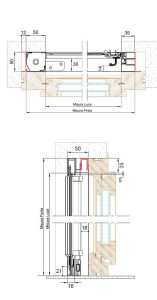 Боковая встраиваемая москитная сетка