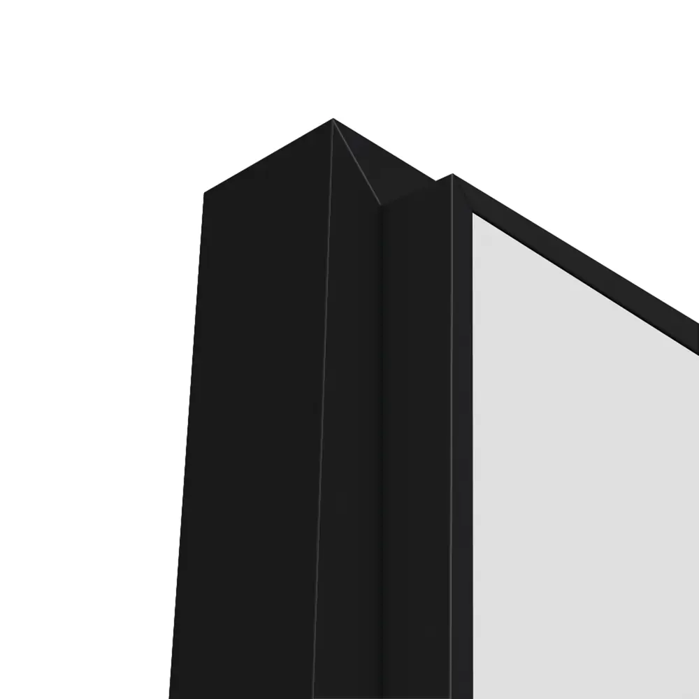 Дверь межкомнатная глухая Invisible 80x220 см цвет белый с замком обратное открытие черная кромка левая 89433701 STLM-2037884 VELLDORIS  - Вид №6