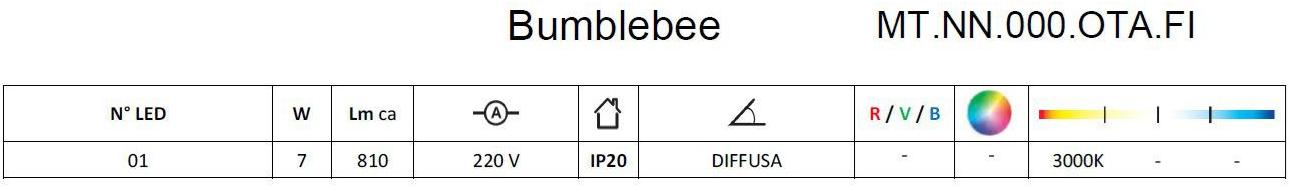 Brillamenti Светодиодный подвесной светильник из нержавеющей стали Bumblebee Mt.nn.000.ota.fi - Вид №3