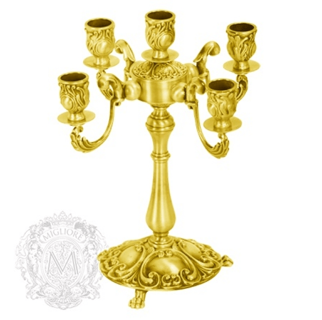 Канделябр на 5 свеч MIGLIORE Complementi ML.COM-50.155.BR, цвет бронза  - Вид №1
