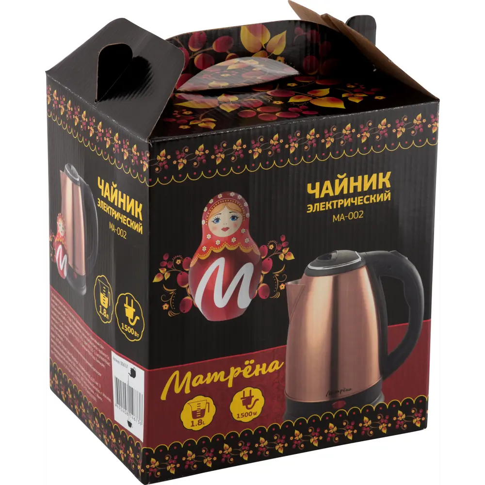 Электрический чайник Матрена MA-002 1.8 л сталь цвет медный Santreyd STLM-2145676 - Вид №2