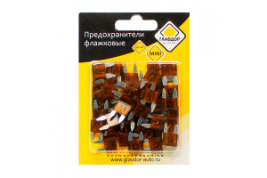 16011170 Флажковые предохранители GL-216 MINI 7,5 А 50 шт. 51195 ГЛАВДОР